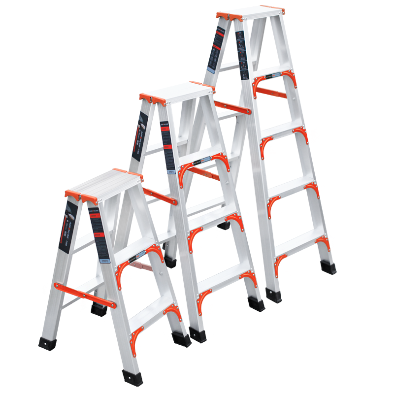 铝梯合梯铝合金梯子家用折叠加厚室内人字梯3梯双侧梯