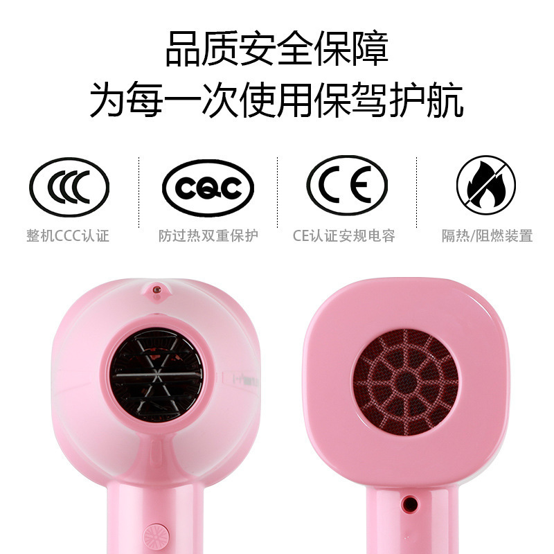 美一方 免提吹风机家用大功率负离子护发电吹风筒快速干发不用手拿的吹风机-灰色款