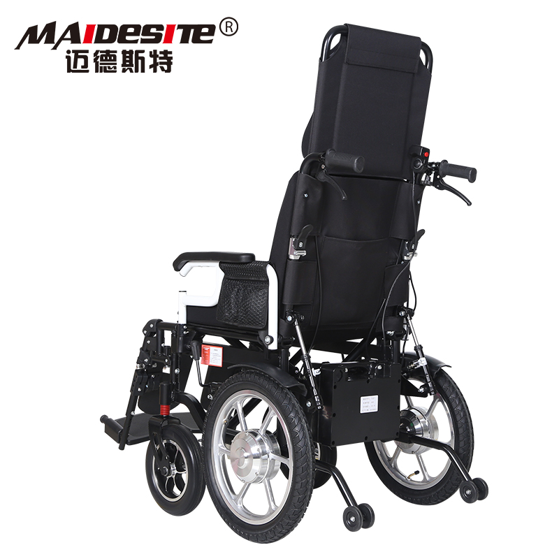 迈德斯特(MAIDESITE)电动轮椅20AH高靠背锂电池可全躺款 智能全自动老人折叠轻便老年残疾人代步四轮车高清大图