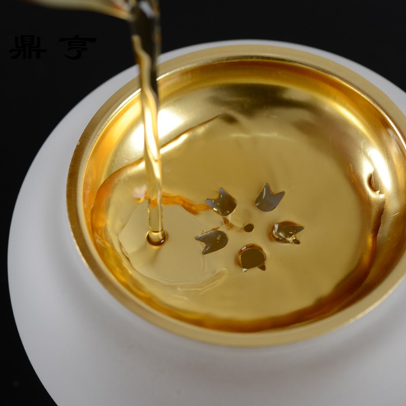 鼎亨云雾茶洗玻璃樱花小号笔洗水盂功夫茶具配件杯洗茶道水洗