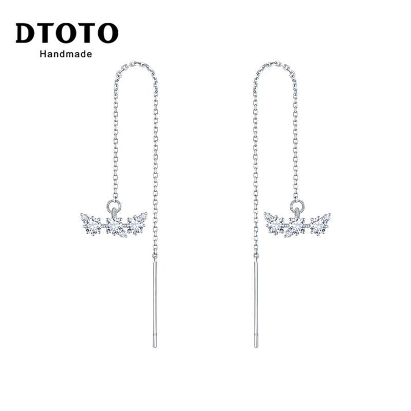 DTOTO 银耳线女 新款潮设计感耳环小众耳饰仙气森系网红耳坠
