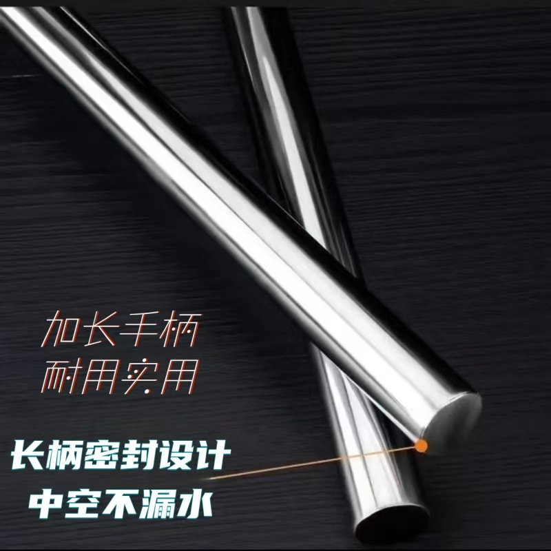 烹巅(Poondear) 201不锈钢长柄汤舀 φ18cm高清大图