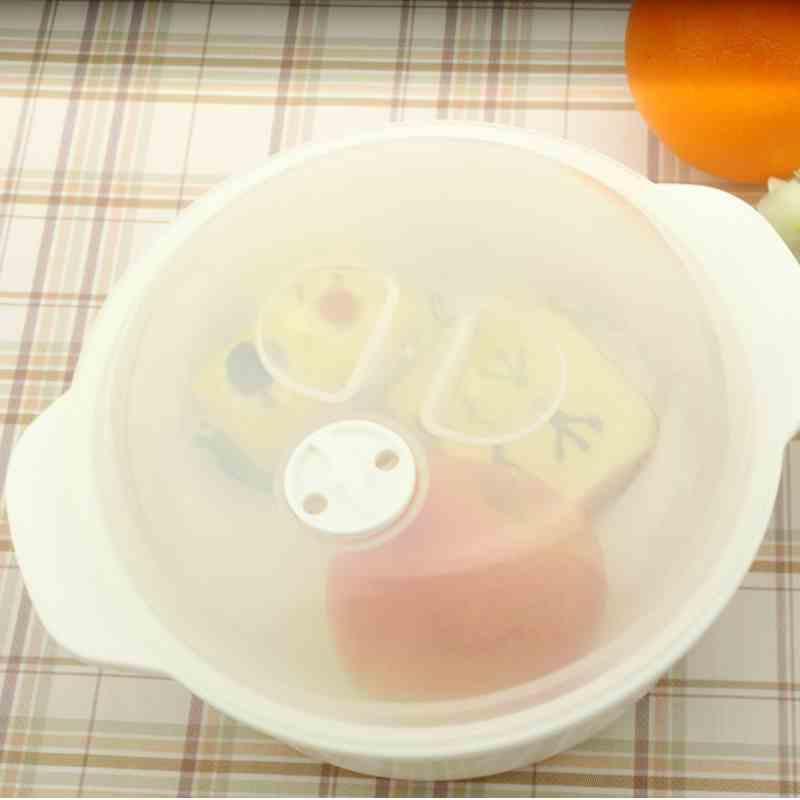 家用大号饭盒创意微波炉用蒸饭煲大号1500ML蒸饭锅加热用器皿