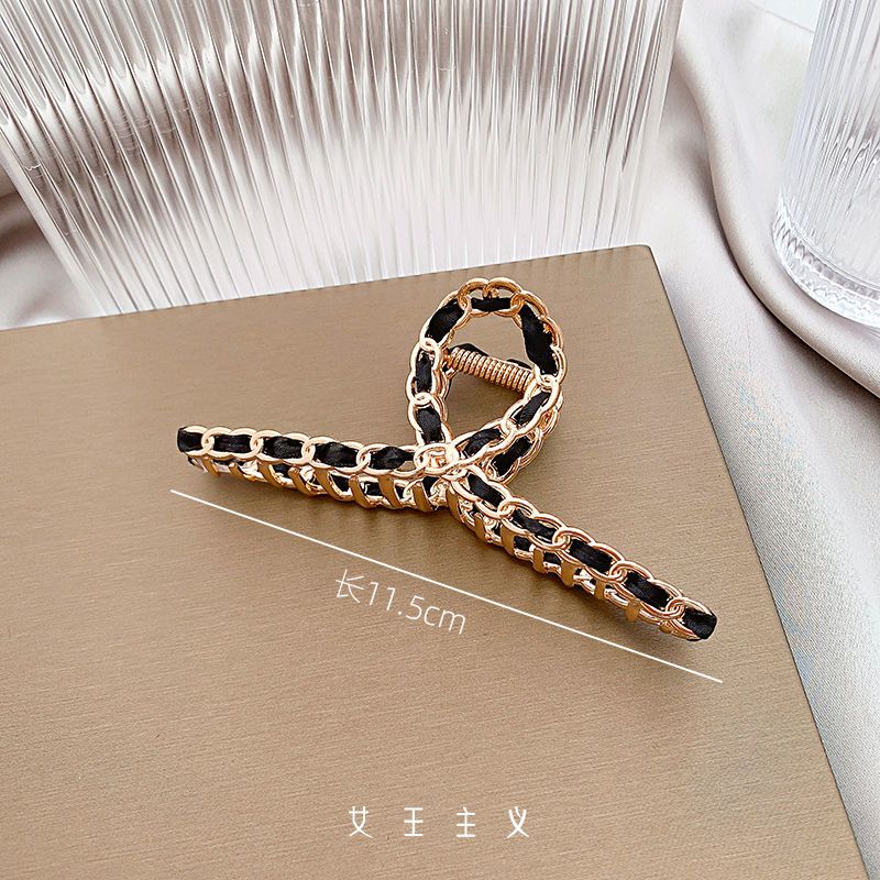 高档发夹女后脑勺抓夹发夹子头饰鲨鱼夹头发夹子固定头发发饰发卡轻奢