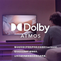 雅马哈(YAMAHA) SR-X50A 杜比全景声回音壁 无线低音炮套装 家用蓝牙音箱 客厅卧室 电视音响5.1家庭影院