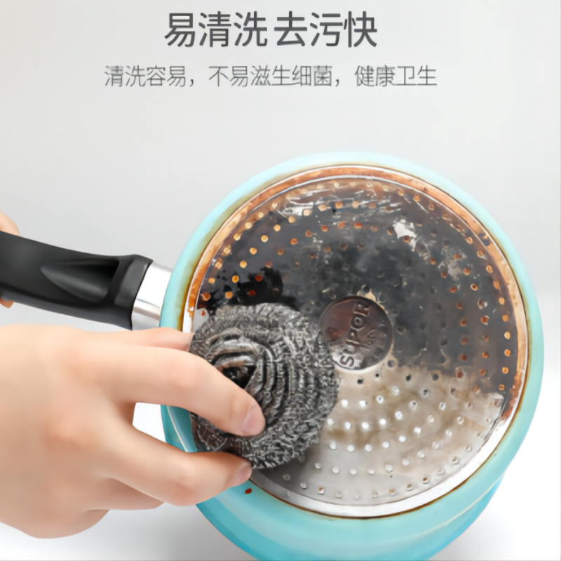 舜灏 不锈钢清洁球金属钢丝球厨房用品洗碗刷锅清洁用品铁丝不掉丝68g(单位:包)