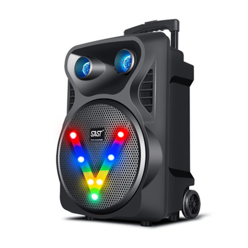 先科 a70 广场舞音响大功率拉杆移动便携式带无线话筒播放器12寸家用