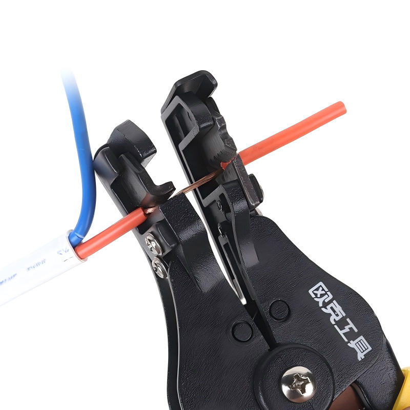 欧克(Ouke)重型剥线钳省力弹簧便携式电缆线剥线钳压接钳42mmOK-9019\把高清大图