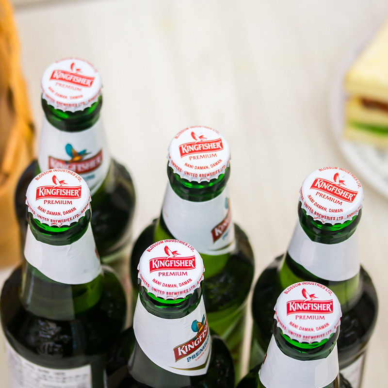 印度进口翠鸟啤酒清爽型拉格Kingfisher330ml *6瓶啤酒