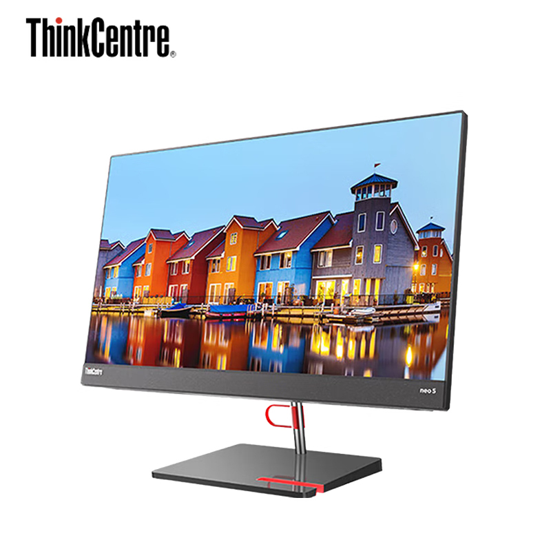 联想 Thinkpad ThinkCentre neo S760 英特尔酷睿i3 23.8英寸窄边框商用一体机台式电脑( i3-1220P 8G 256G WiFi6) win11