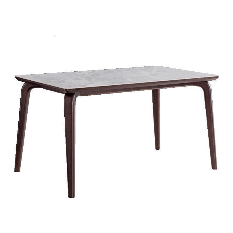 BONJEAN【新】现代意式轻奢简约餐桌椅组合小户型家用餐厅PT009 发货15天内一桌六椅框架结构