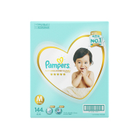 Pampers帮宝适一级帮纸尿裤中码M144片/箱 空气纸尿裤婴儿透气尿不湿
