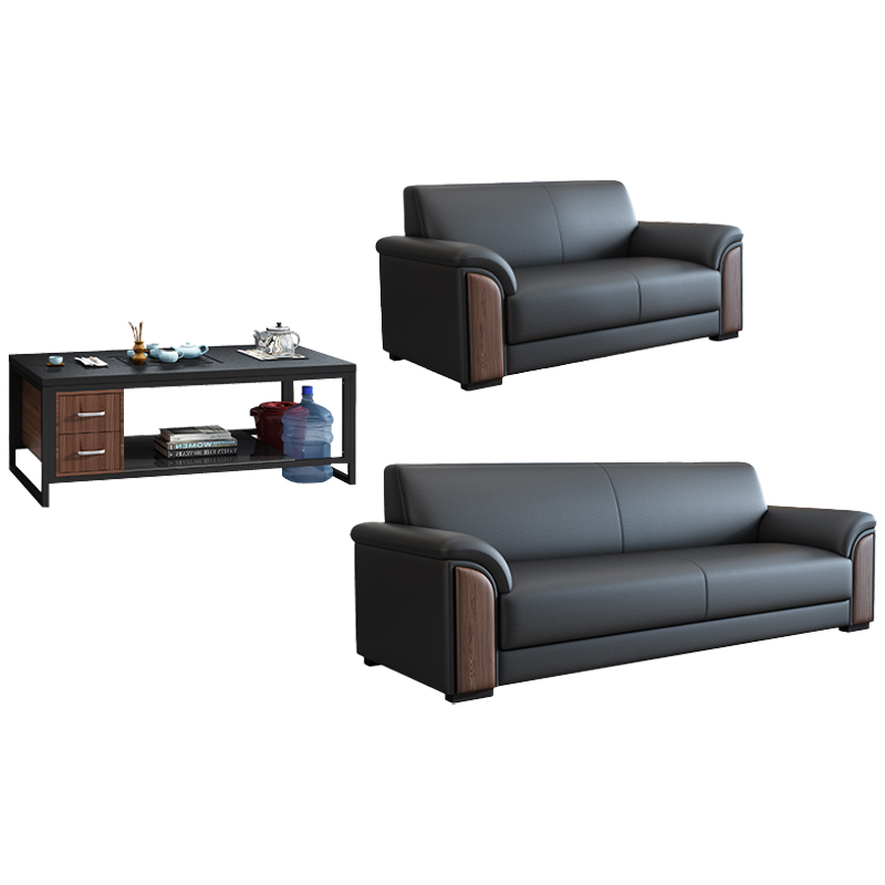 依韵珂接待沙发192*78*81cm(2+3+火烧石茶几)套高清大图