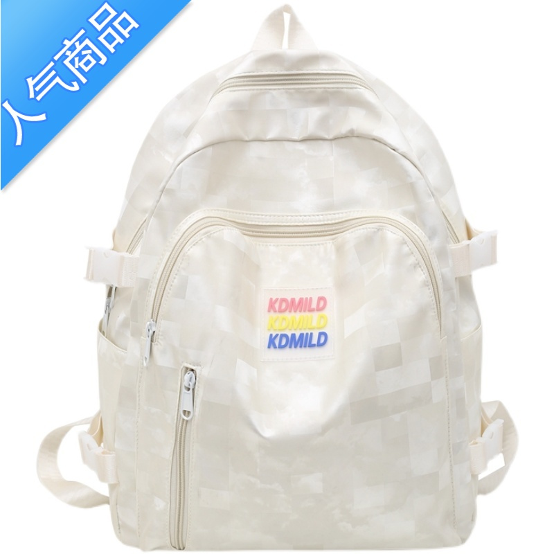 封后香港原创设计感小众书包女大学生旅行背包初高中生潮牌百搭双肩包书包学生