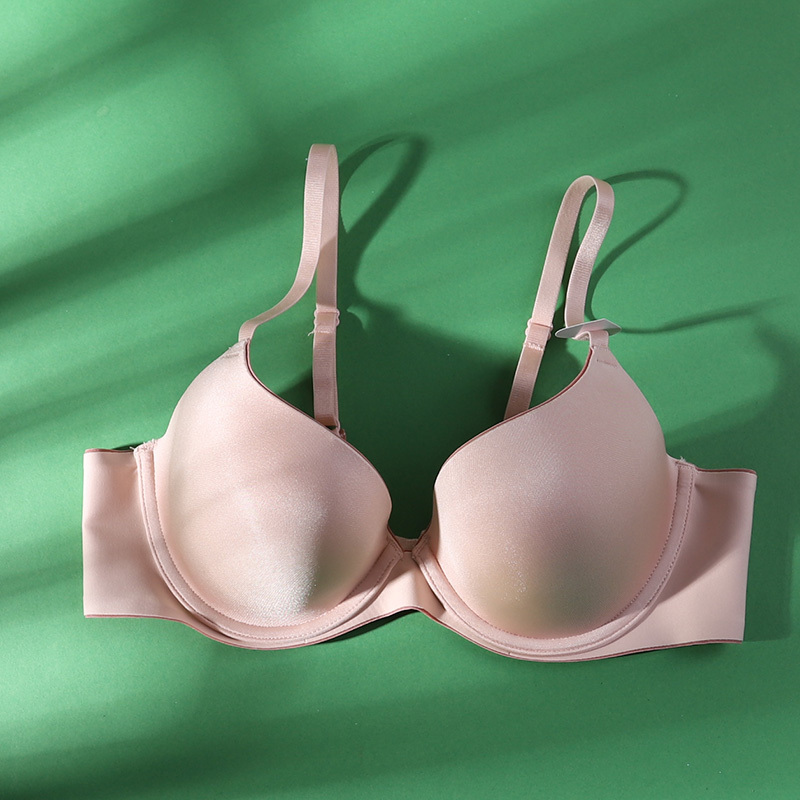 ideamini光面无痕隐形有钢圈文胸聚拢收副乳防下垂小胸显大上托内衣