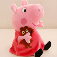 小猪佩奇毛绒Peppa Pig粉红猪小妹佩佩猪19cm-120cm 一家毛绒玩具公仔玩偶礼盒装 小猪佩奇一家 超大号