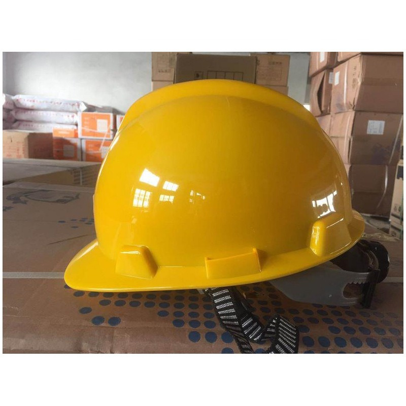 誉丰 带反光条安全帽V型可印字劳保建筑工地防砸抗冲击ABS安全帽 2顶高清大图