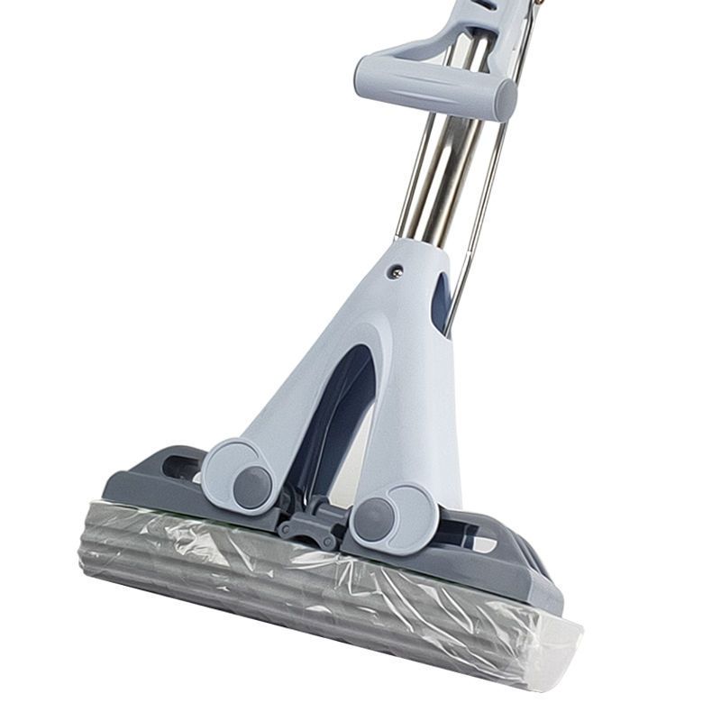 小号款共配2个头27cm 亿丽佳胶棉吸水海绵拖把伸缩对折式挤水胶棉拖把