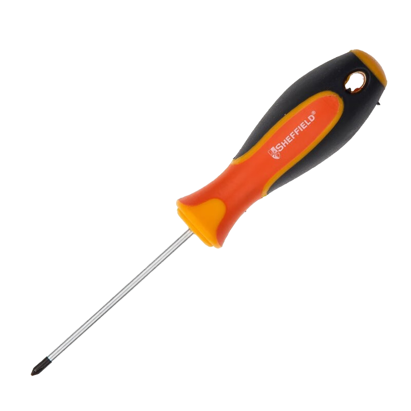 钢盾(SHEFFIELD) S059010 三色柄十字螺丝批PH3×200mm【家用】
