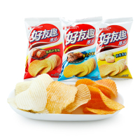 好丽友 好友趣 三连包111g*3组(休闲零食) 膨化食品 薯片 休闲小吃零食品