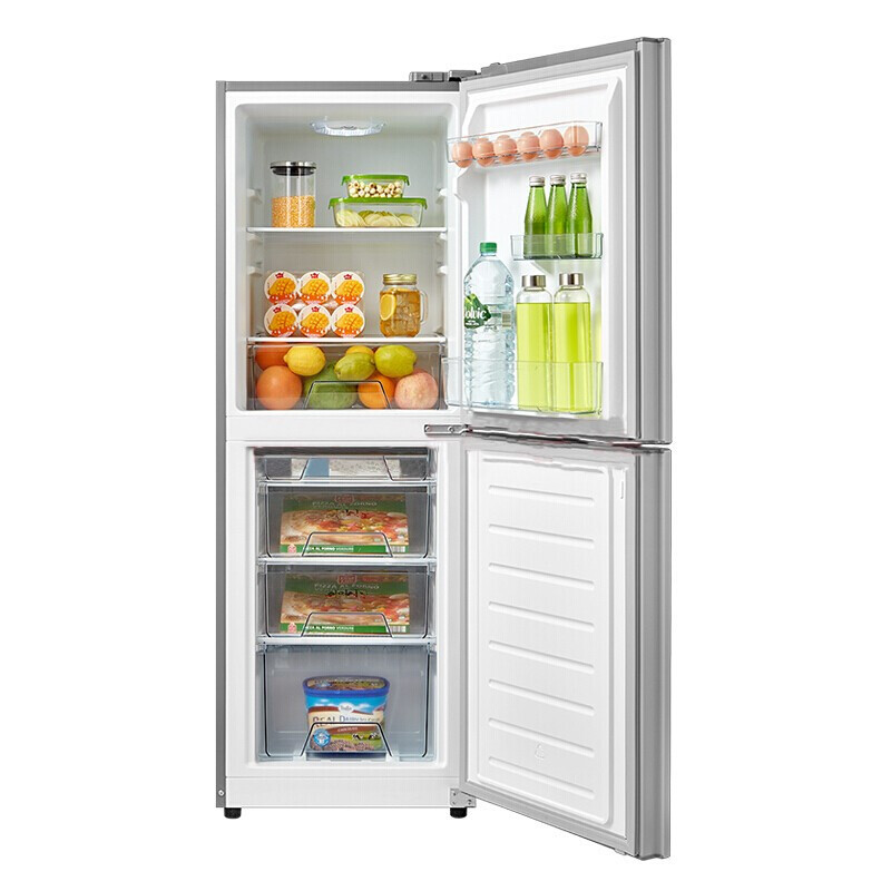 Midea 美的 BCD-173M(ZG) 节能静音双开门冰箱 173升 浅灰
