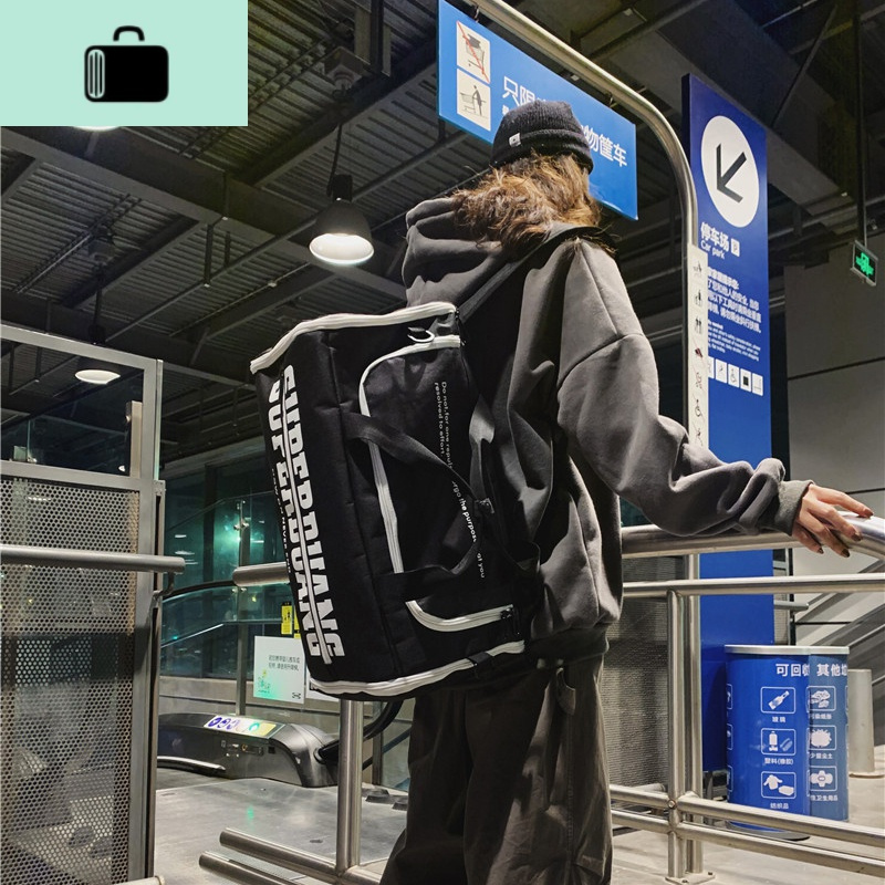 新款超大容量旅行双肩包男潮牌个性街头时尚多功能单肩运动背包潮NEW LAKE运动休闲包男