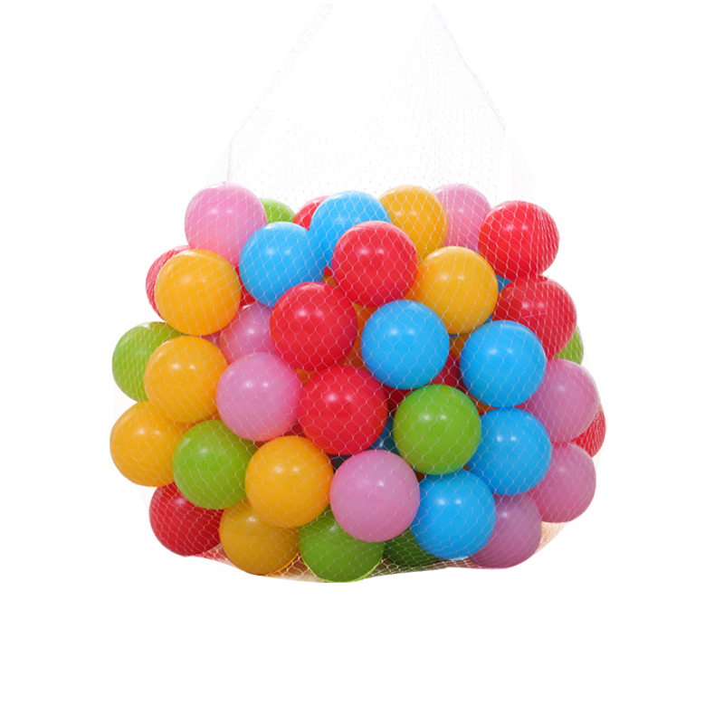 婴儿宝宝波波球海洋球加厚弹力彩色球儿童玩具球戏水玩具50个65cm海洋