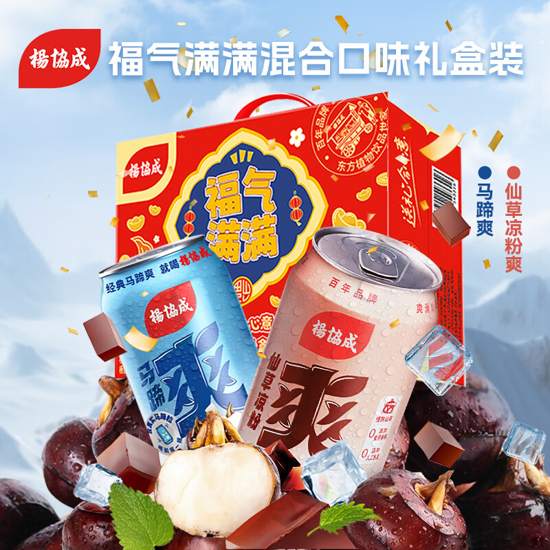 杨协成 罐装马蹄爽礼盒 300ml*12罐 箱