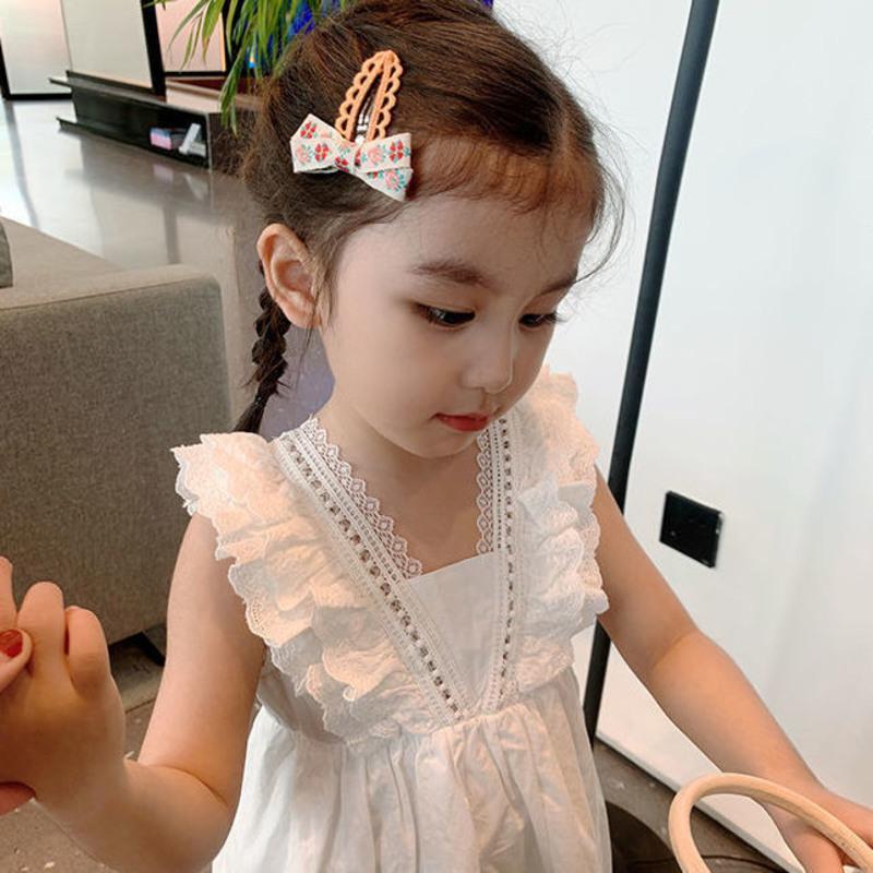 女童连衣裙儿童装女夏季薄款背心裙宝宝白色裙子小女孩洋气公主裙 气质白背心连衣裙 90