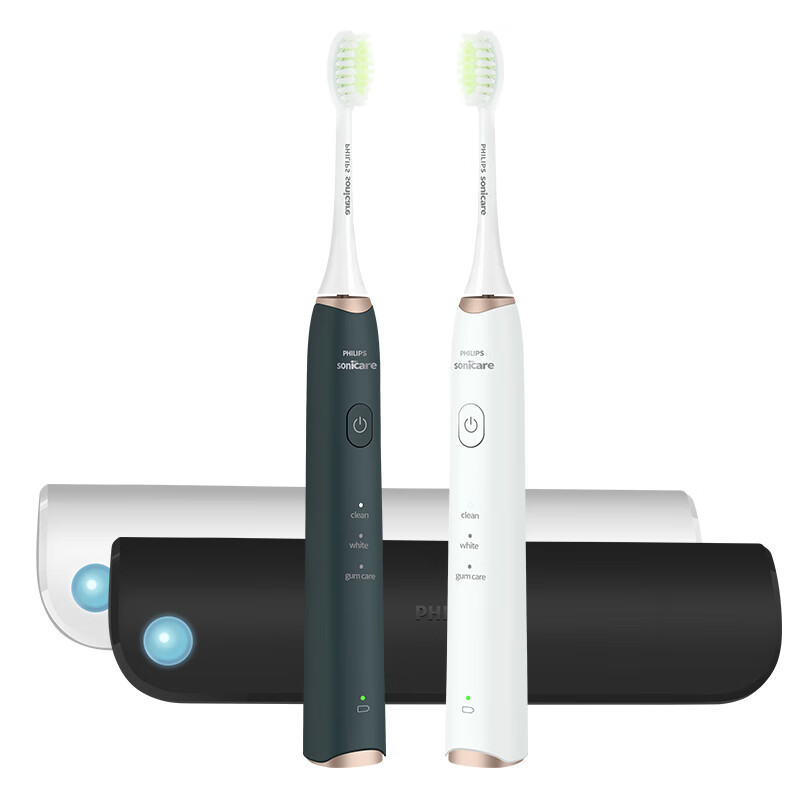 飞利浦(Philips)电动牙刷HX2451-08云杉绿牙医推举荐成人声波震动牙刷多种智能模式高清大图