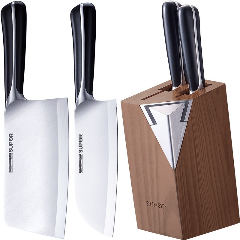 苏泊尔supor刀具不锈钢菜刀多用刀切片刀水果刀果蔬刀磨刀石尖峰系列