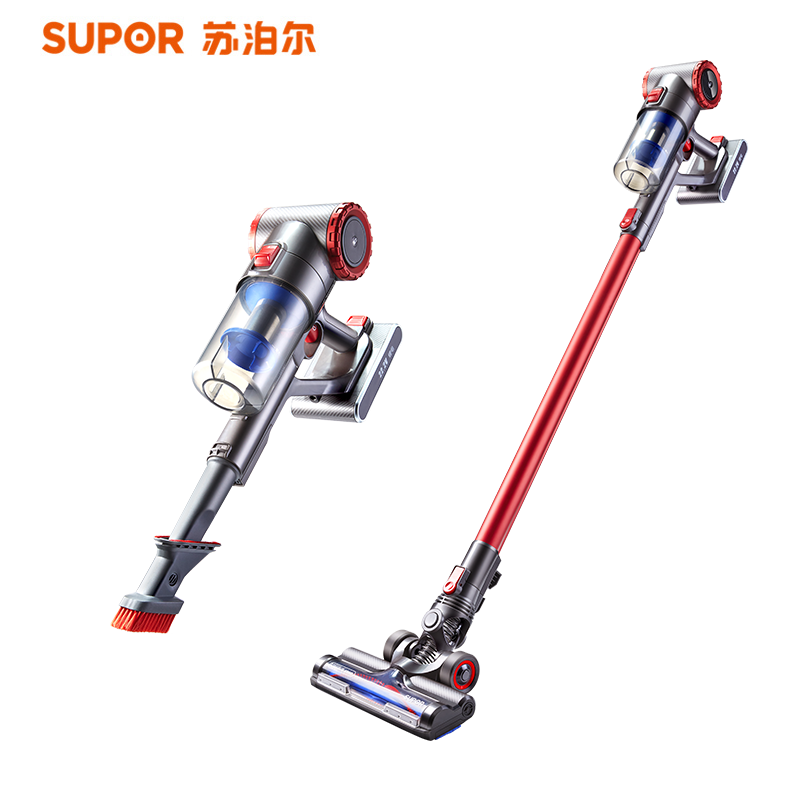 苏泊尔(SUPOR) 吸尘器VCS54T-02家用无线手持式吸尘器 机械式强力大功率 干式除尘除螨吸尘机(XF)
