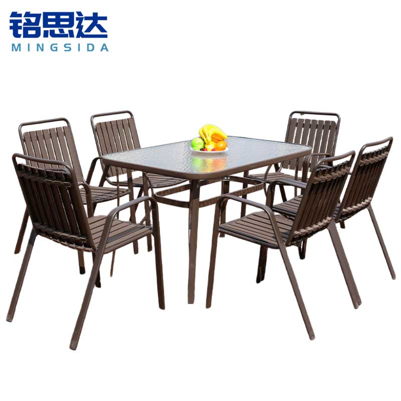 铭思达 户外桌椅 120cm6椅 套