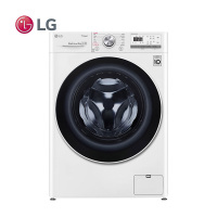 LG FCX90Y2W 9公斤AI变频直驱蒸汽洗全自动滚筒洗衣机470mm超薄机身 智能手洗奢华白
