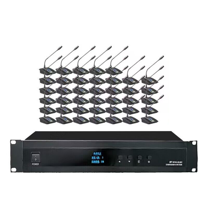 润普会议音频扩声设备有线手拉手40支鹅颈麦套装RP-YXST-40YL高清大图