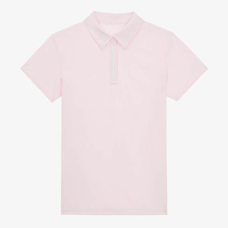 北面(The North Face)女士冰爽短袖polo衫运动休闲百搭透气夏季时