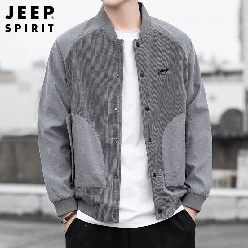 JEEP SPIRIT吉普新灯夹克宽松休闲棒球服青年韩版潮流外套男装
