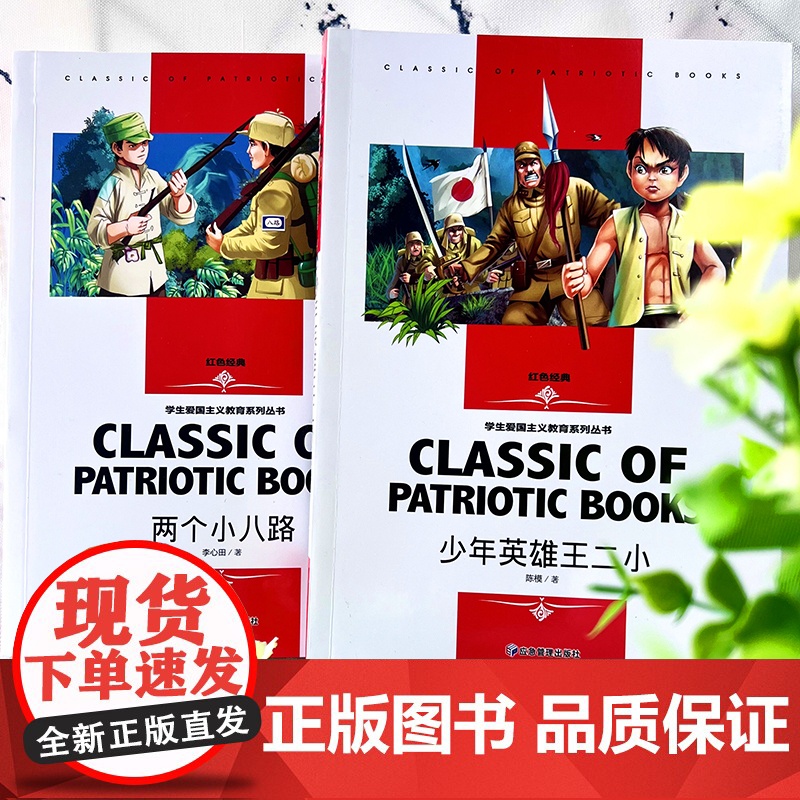 少年英雄王二小+两个小八路 [全2册]红色经典小学生三四五六年级学生阅读爱国主义教育系列丛书课外阅读书籍世界经典文学名高清大图