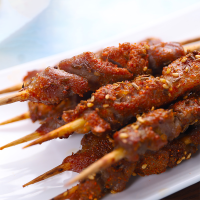 科尔沁 羊肉串200g 香辣味 内蒙古草饲羊肉 BBQ烧烤食材