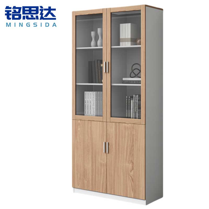 铭思达书柜两门个高清大图