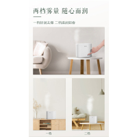 格力加湿器家用卧室办公室桌面落地2L容量水箱上加水婴儿低躁迷你小巧空气加湿机 SC-2005 白色