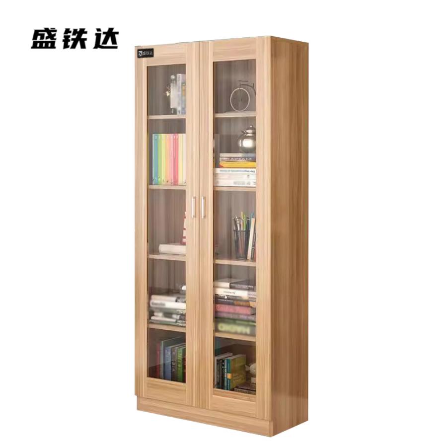 盛铁达 通门玻璃书柜 800*320*1800mm STD-XTSG02 个高清大图