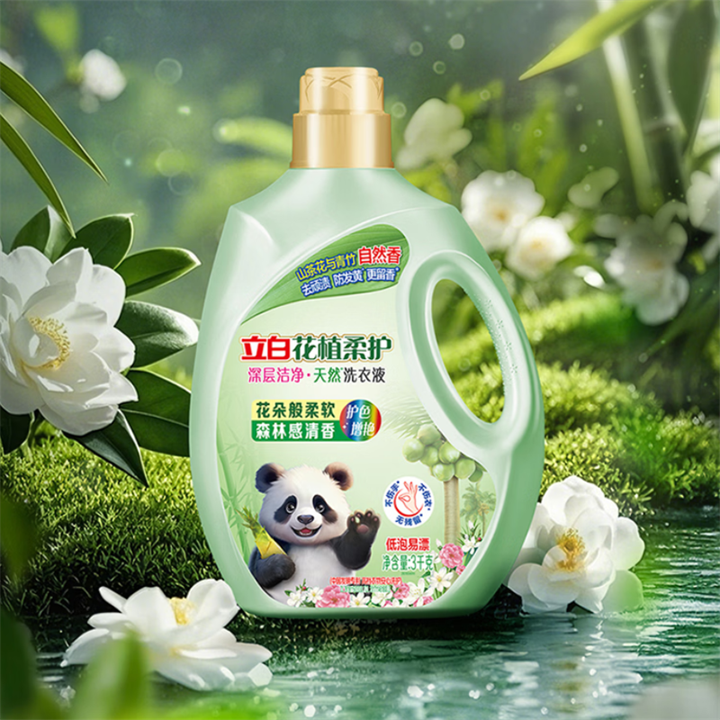 立白花植柔护洗衣液3千克(瓶)高清大图