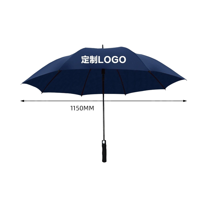 翌嘉 YJ5081603 全纤维单层雨伞 可定制logo可印图案 藏青色 伞直径115cm 10把起订高清大图