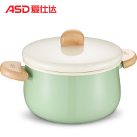 爱仕达(ASD) 汤锅 20CM洛歌沙搪瓷汤锅炖锅煮锅锅具 煮面泡面小汤锅煲汤锅TT20A1Q薄荷绿