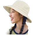 蕉下女士透气渔夫防晒帽AS713-高岭白-57