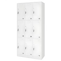 铁皮更衣柜带锁储物柜鞋柜--九门更衣柜（不带隔板）加厚款0.6mm