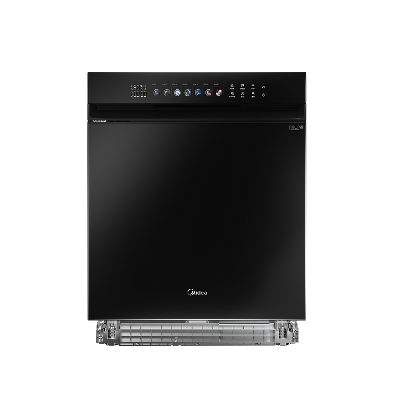 美的(Midea)14套家用嵌入式全自动洗碗机S55变频热风烘干Ag+抑菌四星级消毒除菌智能WIFI