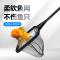 鱼缸金鱼渔捞网观赏鱼圆方形鱼捞网兜水族箱手抄鱼网小鱼网兜黑色