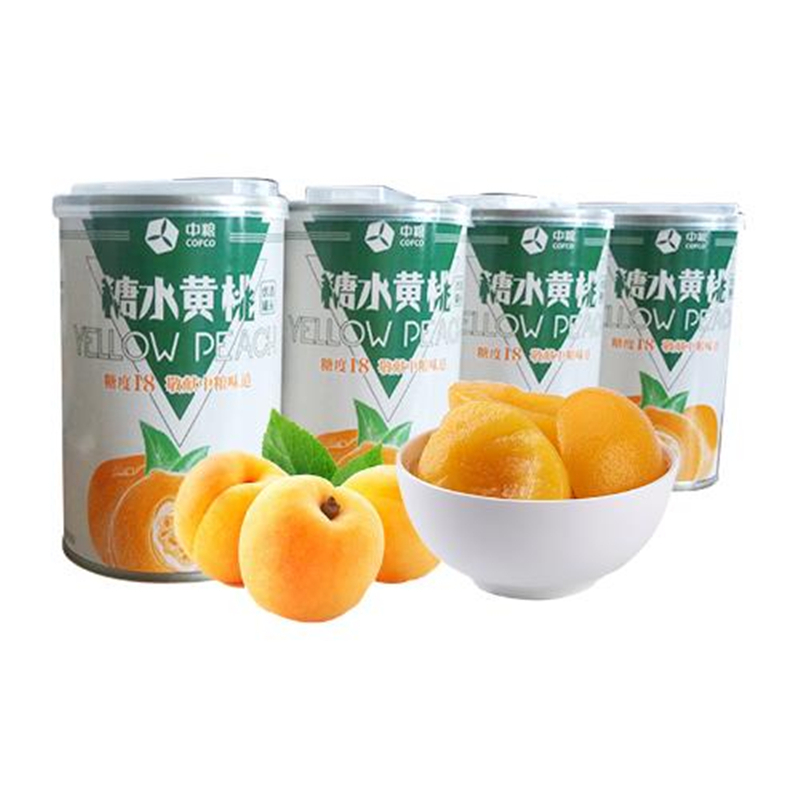 中粮梅林 糖水黄桃罐头425g